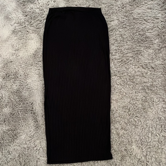 100% cotton maternity ribbed skirt skirt - Picture 2 of 3